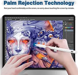 Стилус Cenawin для iPad 2018-2021 — Ручка для iPad з похилим кінчиком долоні, магнітний олівець для Apple iPad 6 7 8/iPad Pro - мініатюра 6