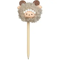 Ручка кулькова ZiBi Fluffy Lamb 0.7 мм синя (ZB.2022) - мініатюра 6