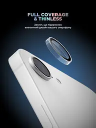 Захисне скло для камери Apple iPhone 16e/17e, Supreme BI, прозорий колір, з рамкою, глянцеве скло для захисту лінз, протиударне, прозоре, з клейовим шаром по контуру, не впливає на якість фото, ArmorStandart (ARM84427) - мініатюра 2