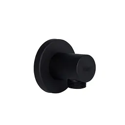 Підключення для шланга Qtap Spojeni округле QTCRBB030 Black matt, Чорний матовий