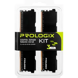 Модуль пам'яті для комп'ютера DDR5 32GB (2x16GB) 5600 MHz Black Prologix (PRO32GB5600B5K) - мініатюра 13
