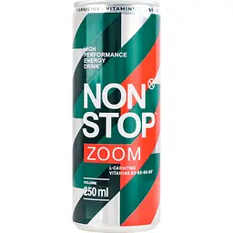 Упаковка енергетичного напою Non Stop Zoom безалкогольний 6 л (0.25 л х 24 шт.) - мініатюра 2