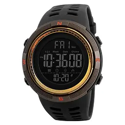Наручний годинник чоловічий Skmei 1251 Gold Brown, 1251GD (12294)
