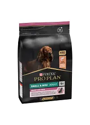 Сухий корм Purina PRO PLAN Small&Mini Adult 1+ Sensitive Skin для дорослих собак дрібних порід з чутливою шкірою, з лососем 3 кг