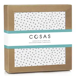Пелюшка багаторазова Cosas непромокаюча Grey Blots 70х120 см, сіра