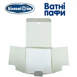 Ватні пафи Білосніжка для дітей 100 x 100 мм 100 шт. - мініатюра 2