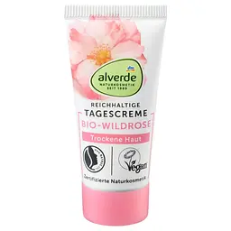 Денний крем для обличчя Alverde Naturkosmetik з органічною дикою трояндою 10 мл