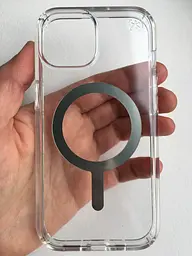 Оригінальний протиударний чохол для iPhone 13/14/15 Speck Presidio Clear Case MagSafe прозорий (150553-3240) - мініатюра 6