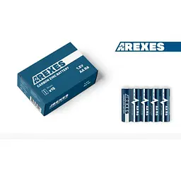Батарейки пальчикові Arexes цинк карбон 60 шт в упаковці R6/AA 1.5v