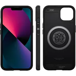 Оригінальний протиударний чохол Spigen для iPhone 13 / iPhone 14 Core Armor MagSafe MagFit Black ACS04676 - мініатюра 5