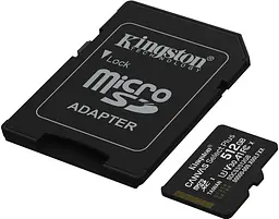Memory card microSDXC 512GB Kingston Canvas Select Plus Gen3 C10 A1 Retail + adapter - мініатюра 2