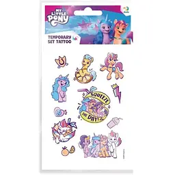 Набір дитячих тимчасових татуювань My Little Pony Dodo 200438 Різнокольоровий shop (4823115907882)