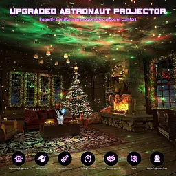 Проектор астронавта LAMPET Galaxy Starry Sky з дистанційним керуванням та таймером - мініатюра 4