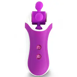 Стимулятор з імітацією оральних пестощів FeelzToys - Clitella Oral Clitoral Stimulator Purple - мініатюра 2