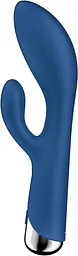 Вібратор-кролик Satisfyer Spinning Rabbit 1 20 см синій - мініатюра 4