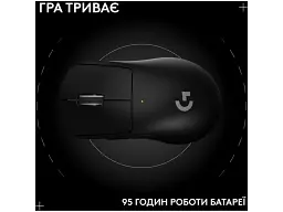 Миша Logitech Pro X Superlight 2 Dex Black (910-007357, 910-007359) - мініатюра 2