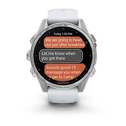 Смарт-годинник Garmin Fenix 8 43mm Amoled Silver with Whitestone Silicone (010-02903-00) - мініатюра 9