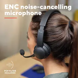 Навушники Trust Ayda Wireless ENC Black (25463) - мініатюра 12