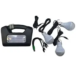 Ліхтар (станція) BL-80173 + 3 лампи + Powerbank + ЗУ220В (3 режими) - мініатюра 3