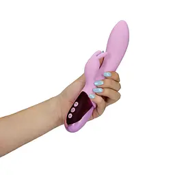 Вібратор-кролик Loveline Ultra Soft 22.5 см (бузковий) - мініатюра 20