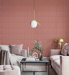 Самоклеюча декоративна панель Loft Expert рожева цегла 700x770x5 мм - мініатюра 5