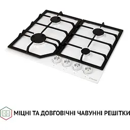 Варильна поверхня Perfelli HGM 61424 газова WH - мініатюра 3