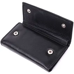 Практична ключниця із натуральної шкіри ST Leather 22483 чорна - мініатюра 5