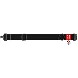 Нашийник для собак Waudog Waterproof, коллартекс, водостійкий, з QR паспортом, 43-70х4 см, чорний - мініатюра 2