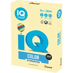 Бумага IQ color А4 80g 500sh Yellow, pastel Mondi (YE23/A4/80/IQ)