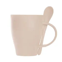 Бамбукова кружка Voyager, з ложкою, 300 мл, бежевий (V0847-00) - мініатюра 2