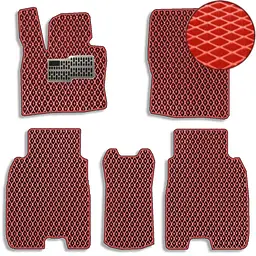 Килимки в салон EVA для Honda Civic 8 HB (5 дверей) 2006-2012 з підп'ятником Червоні 5 шт