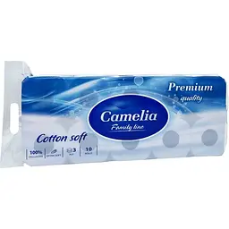 Туалетний папір Camelia Premium 3 шари 10 рулонів (8606111248007)