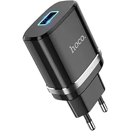 Мережевий зарядний пристрій Hoco N1 1USB Ardent 2.4A Black
