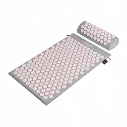 Килимок акупунктурний 4FIZJO Аплікатор Кузнєцова з валиком 72 x 42 см Grey/Pink 4FJ0287 (P-5907739313287) - мініатюра 5