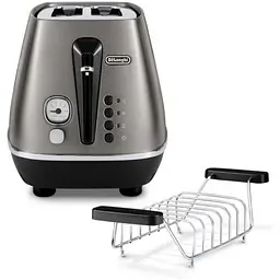 Тостер DeLonghi CTOT 2103 GY Icona Metallics (00000024337) - мініатюра 2