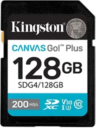 Карта пам'яті SD 128GB C10 UHS-I U3 V30 R200MB/s Kingston teh0013303