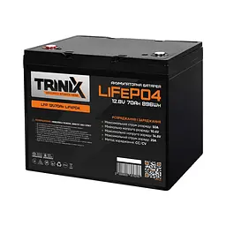 Акумуляторна батарея літій-залізо-фосфатна 12.8В 70А*год Trinix 12V70Ah LiFePO4 (44-00007)