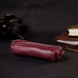 Жіноча шкіряна ключниця Grande Pelle 16790 бордовий - мініатюра 8