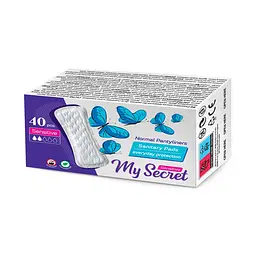 Щоденні гігієнічні прокладки Ziaja My Secret Sensetive Daily Anatomic 40 шт. - мініатюра 2