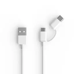 Кабель ZMi Cable USB to Type-C/MicroUSB 2A 1m AL501 White - мініатюра 2