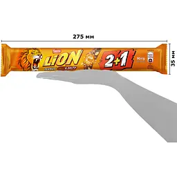 Батончик Lion Peanut Sweet & Salty з м'якою карамеллю та арахісом 2+1 90 г - мініатюра 3