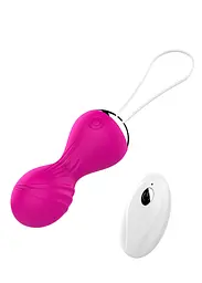 Вагінальні кульки Vibrating Silicone Kegel Balls USB 10 Function / Remote control -Pink Boss Series 22-00027 100031
