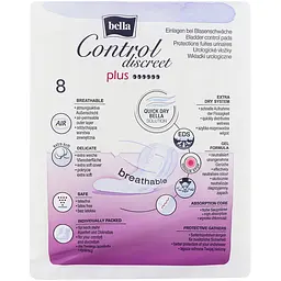 Прокладки урологічні Bella Control Discreet Plus 8 шт. - мініатюра 4