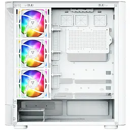 Корпус ModeCom VOLCANO AQ500 ARGB MIDI FRONT LCD 6,2” 4x120mm fans WHITE без БЖ ATX - мініатюра 5