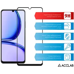 Скло захисне ACCLAB Full Glue Realme C53 Black (1283126577802) - миниатюра 3
