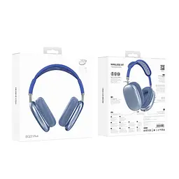 Навушники Borofone BO22 Plus Elegant BT блакитні (6941991115226) - мініатюра 4