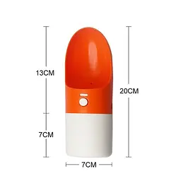Поїлка портативна для собак Moestar Rocket Pet Cup 230ml White/Orange - мініатюра 2
