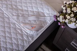 Наматрацник Ecotton 160х200 см захисний антиалергенний з резинкою по кутах білий рис. Novita (3690) - мініатюра 3