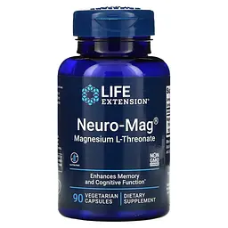 Вітаміни та мінерали Life Extension Neuro-Mag, 90 вегакапсул
