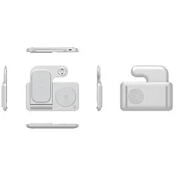 БЗП WIWU Wi-W020 3 in 1 wireless charger White - мініатюра 2